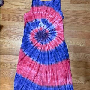 Tie-Dye Sleeveless Madi beach Dress